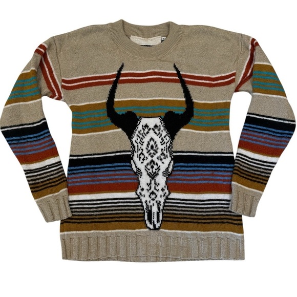 Jen's Pirate Booty Desert Queen southwestern crewneck knit Sweater size small - Picture 4 of 10